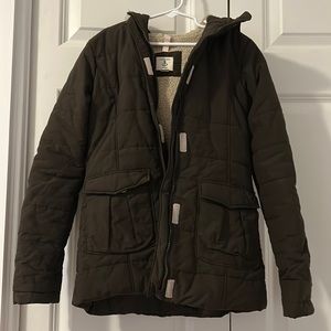 Girls Lands End winter coat with hood